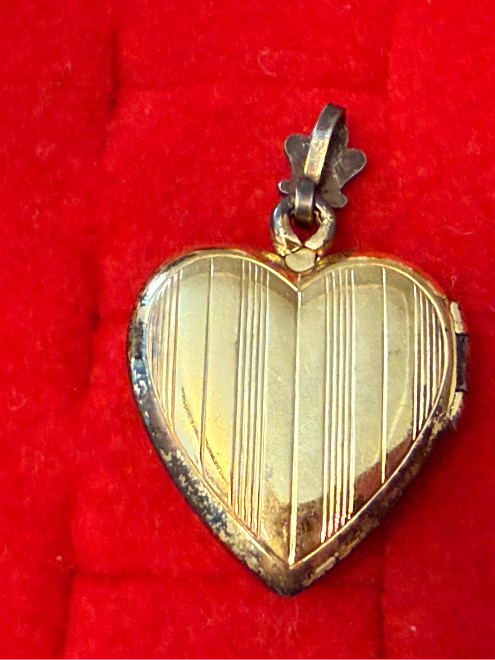 1/20 12k Sterling Gold-Tone Heart Locket Necklace - Polished Heart Pendant